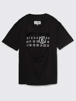 MM6 Maison MargielaCut Out T-Shirt