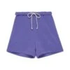 Donni.DONNI Eco-fleece Roll Short-purple