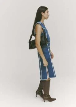 Permanent VacationDeadline Skirt - Indigo -Drape Hut Sales Store Deadline Skirt Indigo 20230914045320