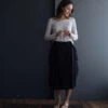 Marc Le BihanDouble Layer Linen Skirt - Black 2 Marc Le BihanDouble Layer Linen Skirt - Black -Drape Hut Sales Store Double Layer Linen Skirt Black 20220513203846