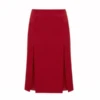 Victoria BeckhamDouble Layer Skirt - Poppy Red -Drape Hut Sales Store Double Layer Skirt 20230601192559