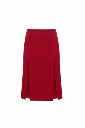 Victoria BeckhamDouble Layer Skirt - Poppy Red 3 Victoria BeckhamDouble Layer Skirt - Poppy Red