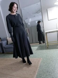 Extreme CashmereEXTREME CASHMERE N313 TWIRL SKIRT - SHADOW -Drape Hut Sales Store EXTREME CASHMERE N 313 TWIRL SKIRT IN SHADOW 20231027033938 1