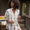 Frank & EileenEileen Button Up - Cream/Grey Plaid -Drape Hut Sales Store Eileen Button Up in Cream with Grey Plaid 20231026210720