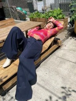 Eliza FaulknerLavoy Pants - Navy Twill -Drape Hut Sales Store Eliza Faulkner Lavoy Pants Navy Twill 20230301202515