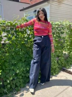 Eliza FaulknerLavoy Pants - Navy Twill -Drape Hut Sales Store Eliza Faulkner Lavoy Pants Navy Twill 20230301202517