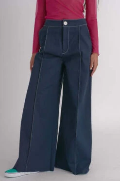 Eliza FaulknerLavoy Pants - Navy Twill -Drape Hut Sales Store Eliza Faulkner Lavoy Pants Navy Twill 20230301202528