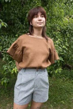 Eliza FaulknerRaffi Top - Cocoa -Drape Hut Sales Store Eliza Faulkner Raffi Top Cocoa 20230614163104