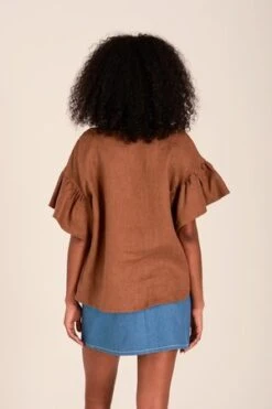 Eliza FaulknerRaffi Top - Cocoa -Drape Hut Sales Store Eliza Faulkner Raffi Top Cocoa 20230614163107 2