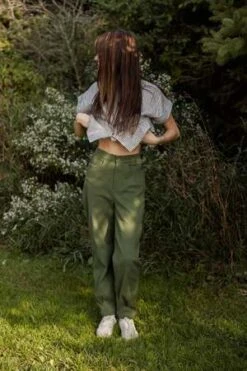 Eve GravelCambridge Pants - Pine -Drape Hut Sales Store Eve Gravel Cambridge Pants Pine 20231003183437