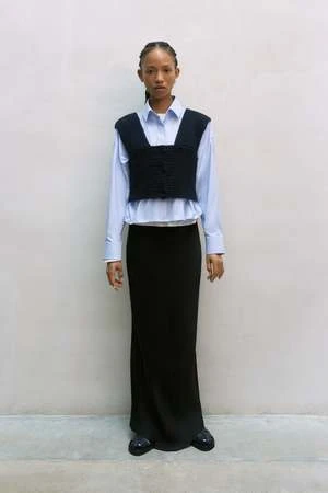 CorderaFLUID ASYMMETRIC SKIRT - Black 6 CorderaFLUID ASYMMETRIC SKIRT - Black - Image 4