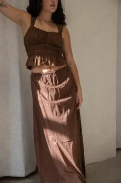 Faithfull The Brandthe Brand Jaddha Maxi Skirt - Chocolate