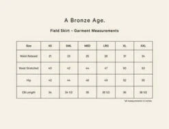 Bronze AgeField Skirt - Stone -Drape Hut Sales Store Field Skirt Stone 20230413222249 2