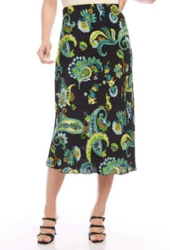 Fifteen TwentyBias Cut Midi Skirt - Paisley -Drape Hut Sales Store Fifteen Twenty Bias Cut Midi Skirt 3F68508 20230826043724