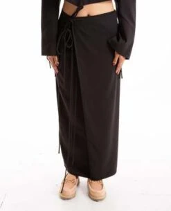 GestuzFilucagz Hw Midi Skirt - Black