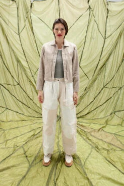 W'MenswearW'menswear Good Ol' Whats-her-face Unisex Freedom Flight Trouser - Off White