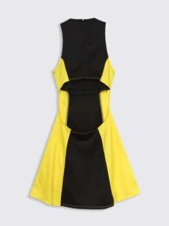 GanniSporty Jersey Tennis Dress - Black/Yellow -Drape Hut Sales Store Ganni Sporty Jersey Tennis Dress Black Yellow 20230211011717 2