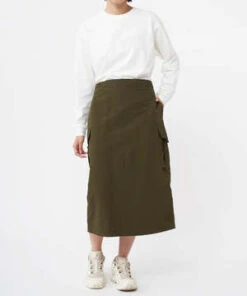 GramicciNylon Tussah Covertible Apron Dress - Deep Olive -Drape Hut Sales Store Gramicci NYLON TUSSAH COVERTIBLE APRON DRESS DEEP OLIVE 20230929065217 2