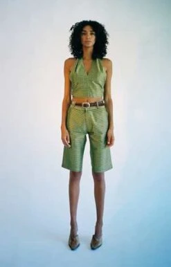 Coming Of AgeShorts - Green Gingham