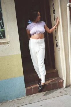 Giu GiuHALO PANTS - IVORY -Drape Hut Sales Store HALO PANTS IN IVORY 20220729175934 1