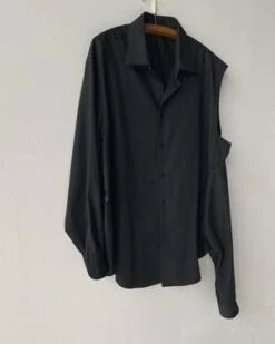 VINCETTAHalf Sleeve Shirt - Black -Drape Hut Sales Store Half Sleeve Shirt 20231026010007