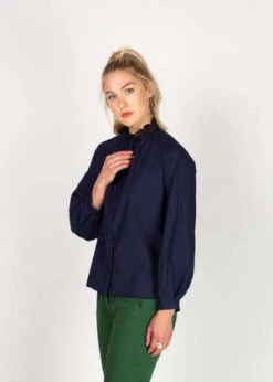 H+ Hannoh WesselH+ Hannoh Wessel Clareta Cotton Shirt - Ink -Drape Hut Sales Store Hannoh Clareta Ink Cotton Shirt 20231015135134 2