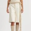 HolzweilerCelest Faux Leather Shorts - White