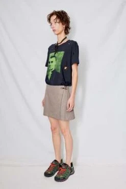 AssemblySuiting Mini Skirt - Houndstooth -Drape Hut Sales Store Houndstooth Suiting Mini Skirt 20230928200407