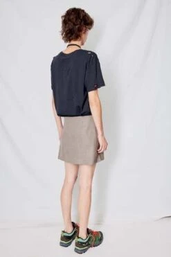 AssemblySuiting Mini Skirt - Houndstooth -Drape Hut Sales Store Houndstooth Suiting Mini Skirt 20230928200408