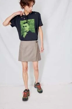 AssemblySuiting Mini Skirt - Houndstooth -Drape Hut Sales Store Houndstooth Suiting Mini Skirt 20230928200409