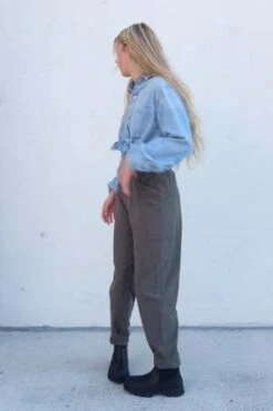 Eve GravelIZMIR Pant - Pine -Drape Hut Sales Store IZMIR Pant Pine 20230910082509 1