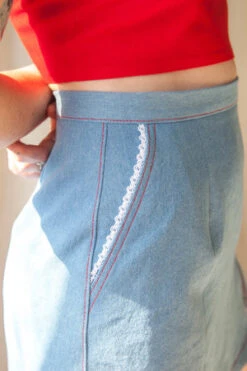 Hannah IsoldeJESSICA Skirt - Denim -Drape Hut Sales Store JESSICA Skirt Denim 20230421183316 2