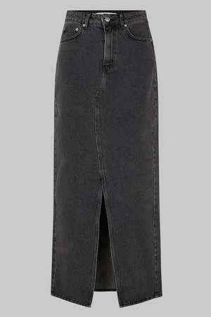 Oval SquareJelly Denim Skirt - Grey Denim 6 Oval SquareJelly Denim Skirt - Grey Denim - Image 4