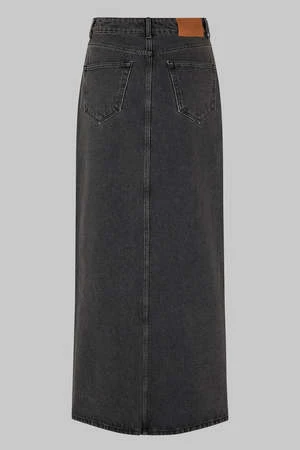 Oval SquareJelly Denim Skirt - Grey Denim 7 Oval SquareJelly Denim Skirt - Grey Denim - Image 5