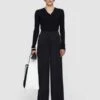 JosephExmouth Trousers - Black -Drape Hut Sales Store Joseph Exmouth Black Trousers 20231030215801