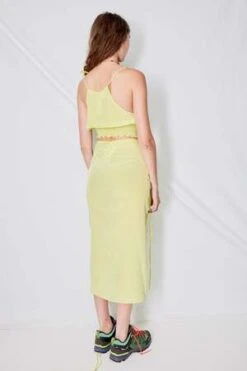 Jovana MarkovicSupermoon Skirt - Lime -Drape Hut Sales Store Jovana Markovic Supermoon Skirt Lime 20230628002422 1