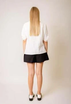 NKCJune Twist Blouse - White -Drape Hut Sales Store June Twist Blouse In White 20231101102926