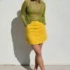 JungmavenVassar Skirt - Sunshine Yellow -Drape Hut Sales Store Jungmaven Vassar Skirt Sunshine Yellow 20230330002756