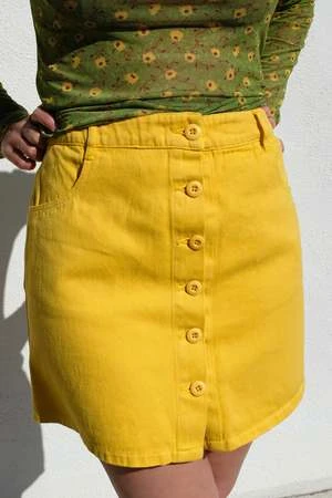 JungmavenVassar Skirt - Sunshine Yellow 4 JungmavenVassar Skirt - Sunshine Yellow - Image 2