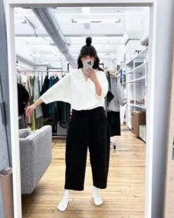 KAAREMCachuabi Tomato Tapered Billow Pocket Pant - Black Blue -Drape Hut Sales Store KAAREM Cachuabi Tomato Tapered Billow Pocket Pant Black Blue 20231007075927