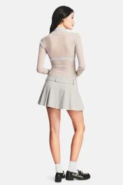 Ser.o.yaKimi Skirt - Silver -Drape Hut Sales Store Kimi Skirt Silver 20230904073113 3