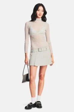 Ser.o.yaKimi Skirt - Silver -Drape Hut Sales Store Kimi Skirt Silver 20230904073113 4