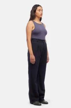LACAUSA ClothingEcho Trousers - Tar -Drape Hut Sales Store Lacausa Echo Trousers Tar 20220216011525 1