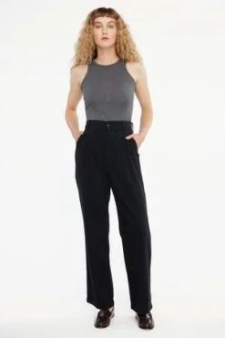 LACAUSA ClothingEcho Trousers - Tar -Drape Hut Sales Store Lacausa Echo Trousers Tar 20220216011526 2