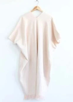 Lauren ManoogianHandwoven Tela Caftan - Petal/Natural -Drape Hut Sales Store Lauren Manoogian Handwoven Tela Caftan Petal Natural 20230406005954