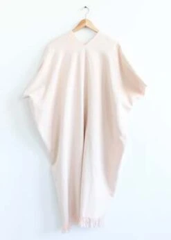 Lauren ManoogianHandwoven Tela Caftan - Petal/Natural -Drape Hut Sales Store Lauren Manoogian Handwoven Tela Caftan Petal Natural 20230406005955