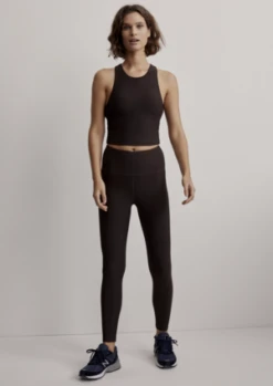 VarleyLet's Move Rib High Legging - Chocolate Torte