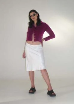 Permanent VacationLiquid Slip Skirt - Porcelain