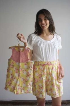 MyrtleLou Shorts - Polka Dot Rose -Drape Hut Sales Store Lou Shorts Polka Dot Rose 20230524205714 2