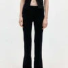 St. AgniLow Waist Knit Pants - Black -Drape Hut Sales Store Low Waist Knit Pants Black 20230420201534